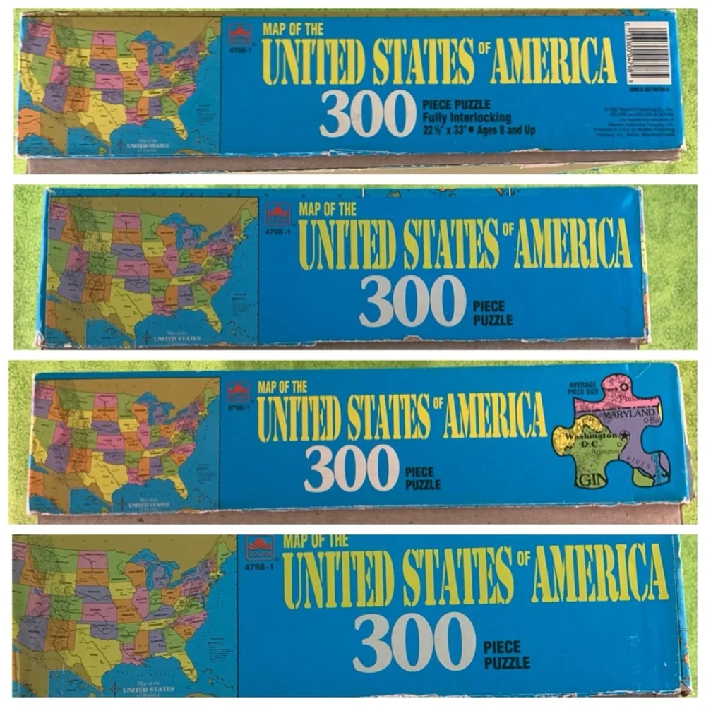300-Piece United States Map Puzzle
